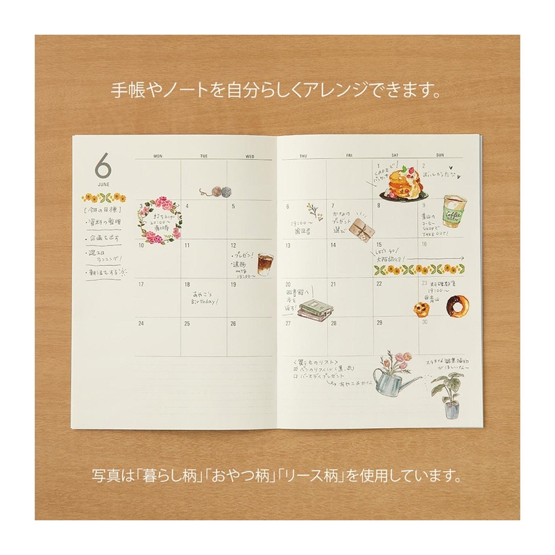 Midori Midori Transfer Sticker Wreaths