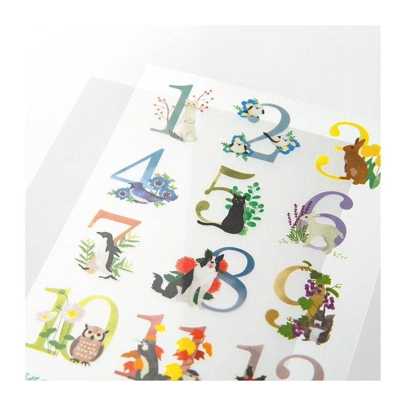 Midori Midori Transfer Sticker Monthly