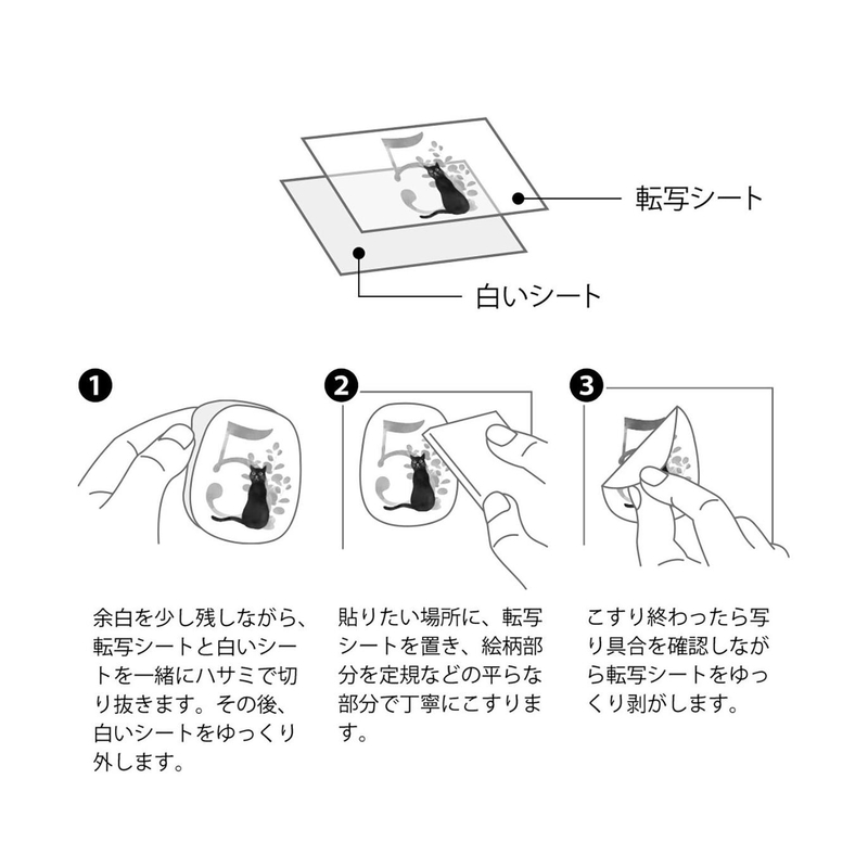 Midori Midori Transfer Sticker Monthly