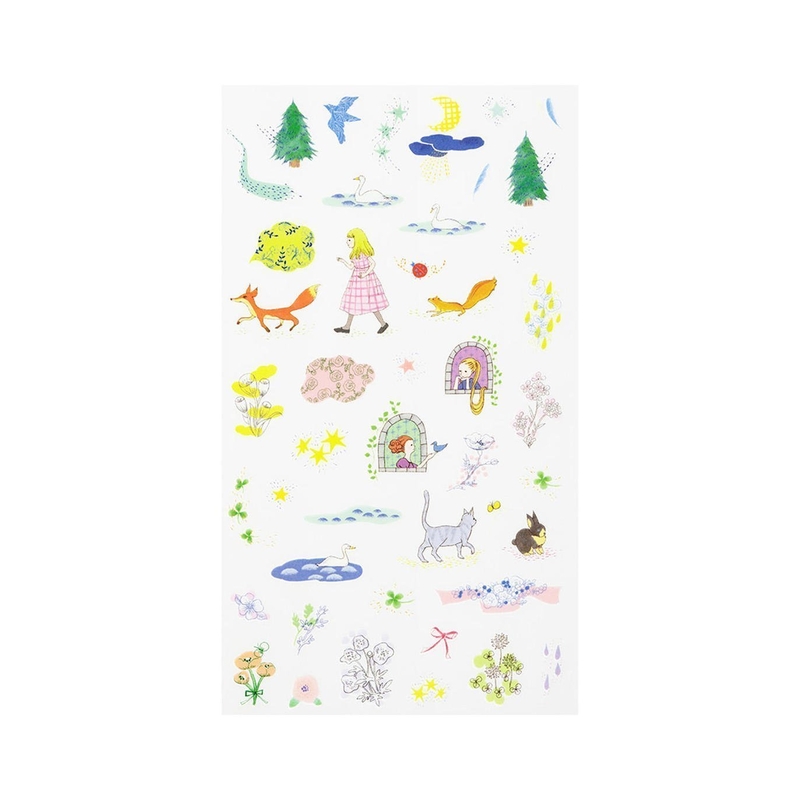Midori Midori Transfer Sticker Storybook Motifs