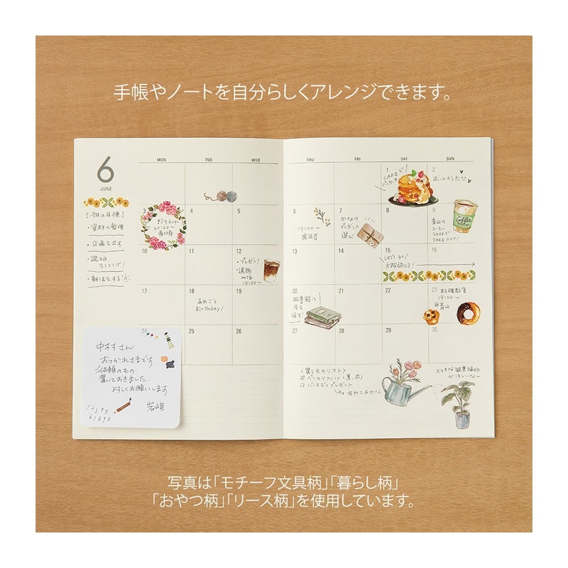 Midori Midori Transfer Sticker Adesivi Stationery