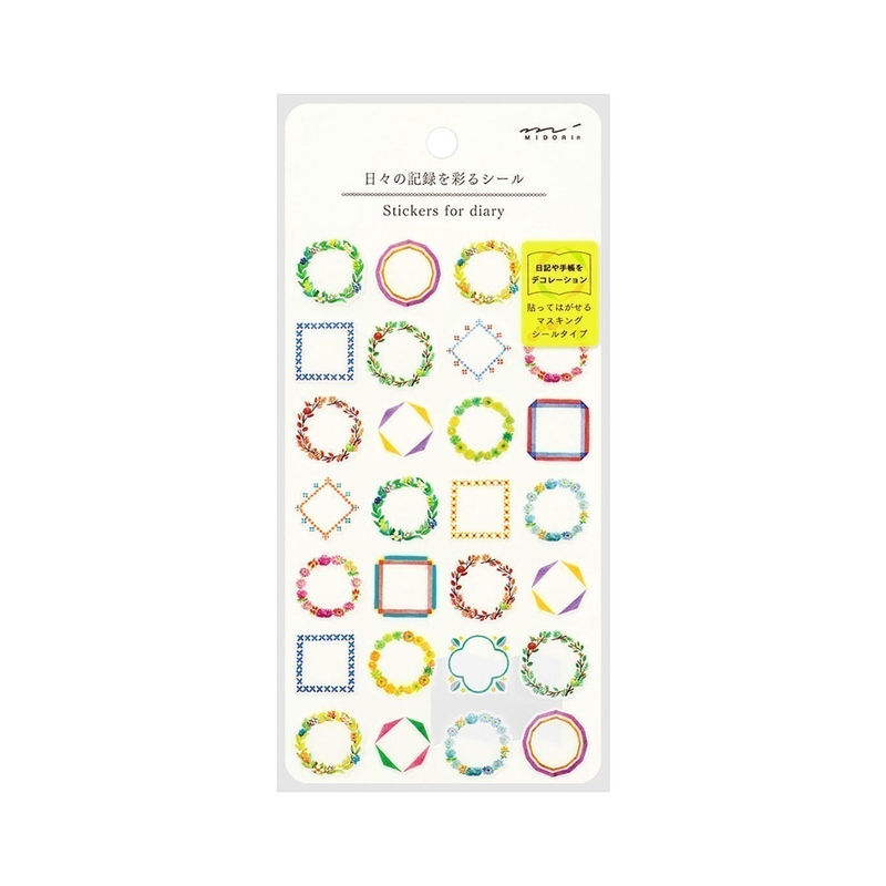 Midori Midori Stickers for Diary Daily Records