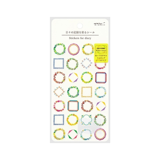 Midori Stickers for Diary Daily Records