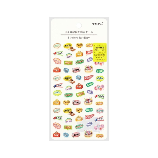 Midori Stickers for Diary Wards