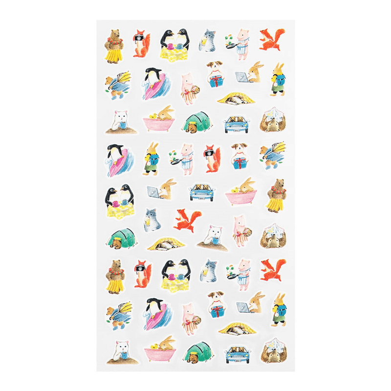 Midori Midori Stickers for Diary Animals