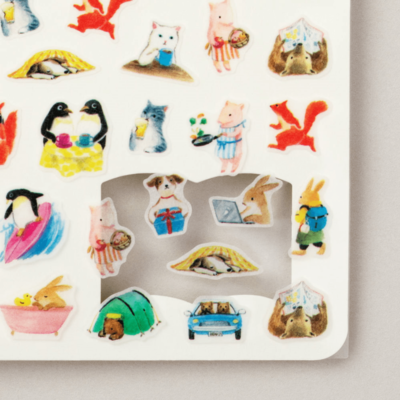 Midori Midori Stickers for Diary Animals