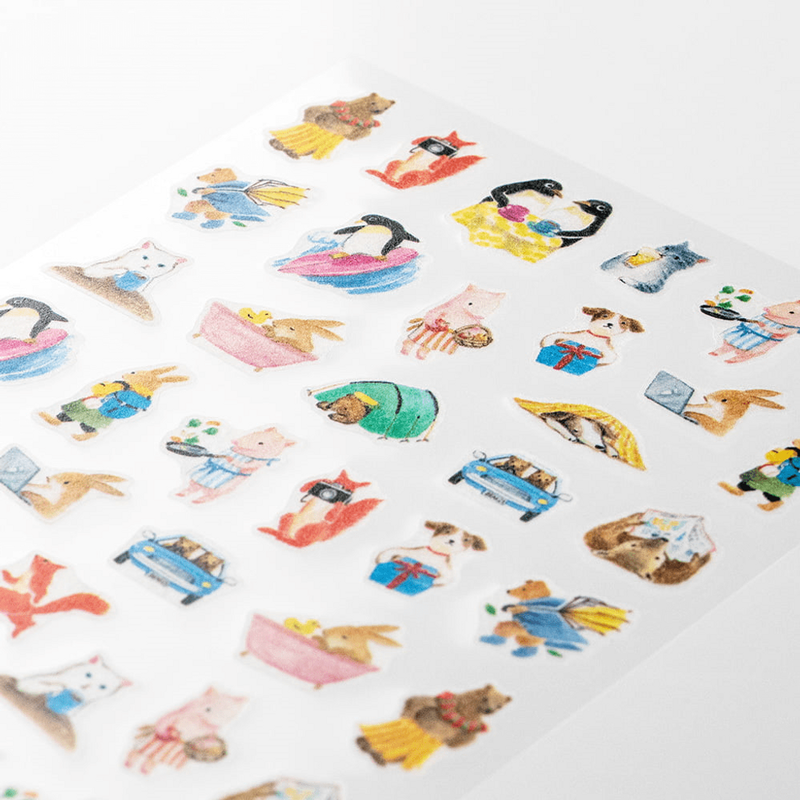 Midori Midori Stickers for Diary Animals