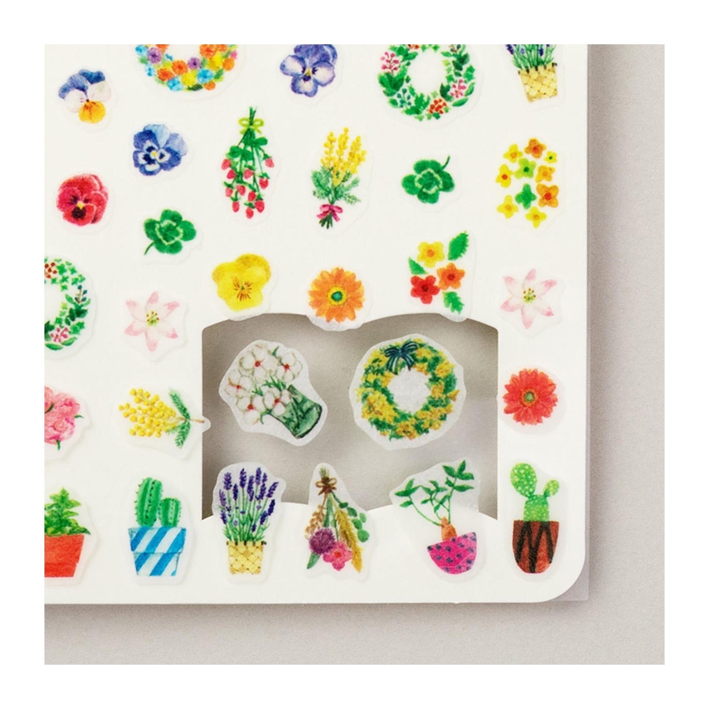 Midori Midori Stickers for Diary Flowers