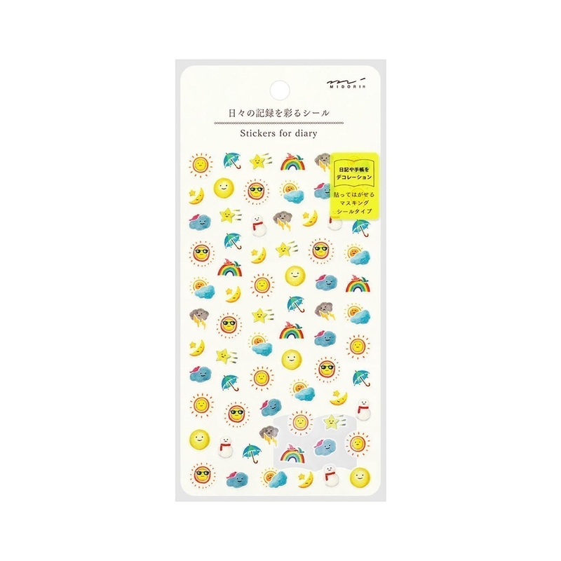 Midori Midori Adesivi Decorativi Meteo