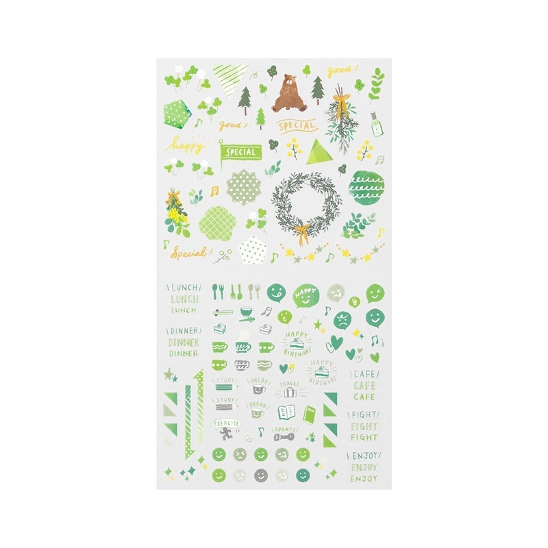 Midori Midori Color Sticker Adesivi Decorativi Verdi