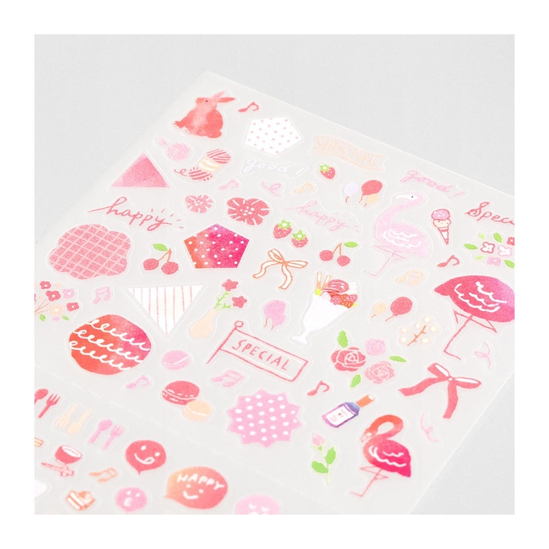 Midori Midori Color Sticker Adesivi Decorativi Rosa
