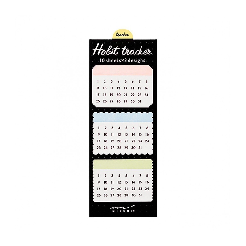 Midori Midori Journal Sticky Notes Habit Tracker