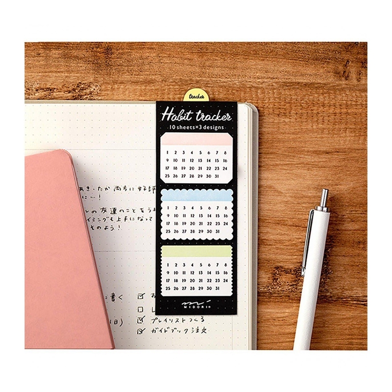 Midori Midori Journal Sticky Notes Habit Tracker