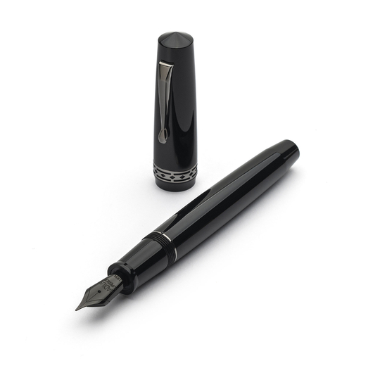 Radius Settimo Fountain Pen Glossy Black & Ruthenium