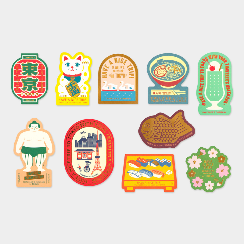 Traveler's Company Traveler's Notebook Sticker Set Tokyo Limited Edition