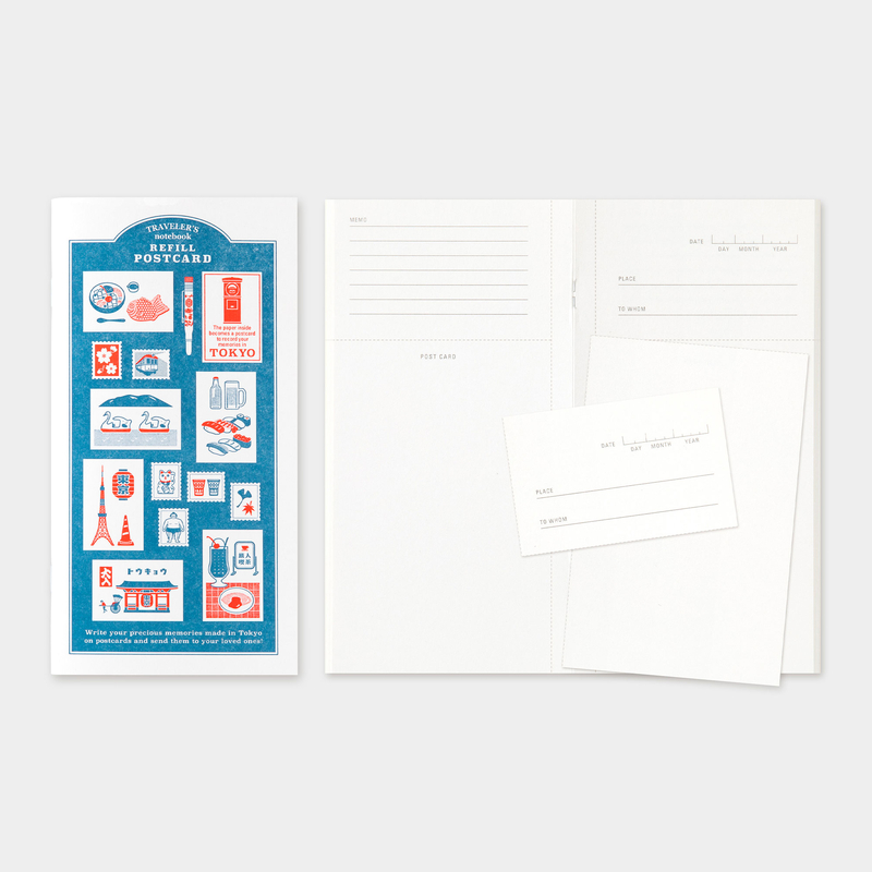 Traveler's Company Traveler's Notebook Refill Regular Size Tokyo Postcard Limited Edition