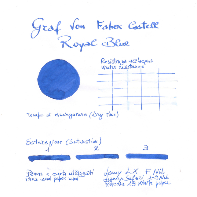 Graf von Faber Castell Royal Blue Inchiostro 75 ml
