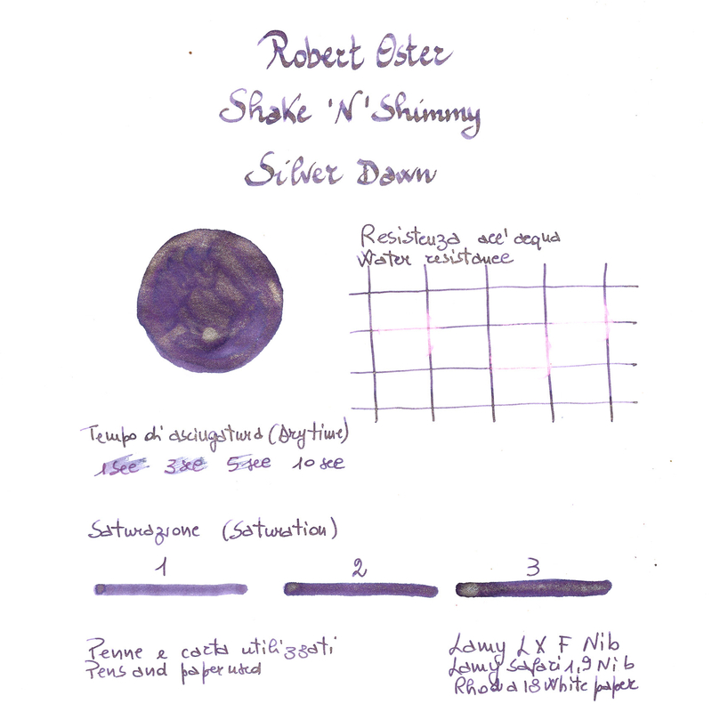Robert Oster Robert Oster Shake 'N' Shimmy Silver Dawn Ink Bottle 50 ml