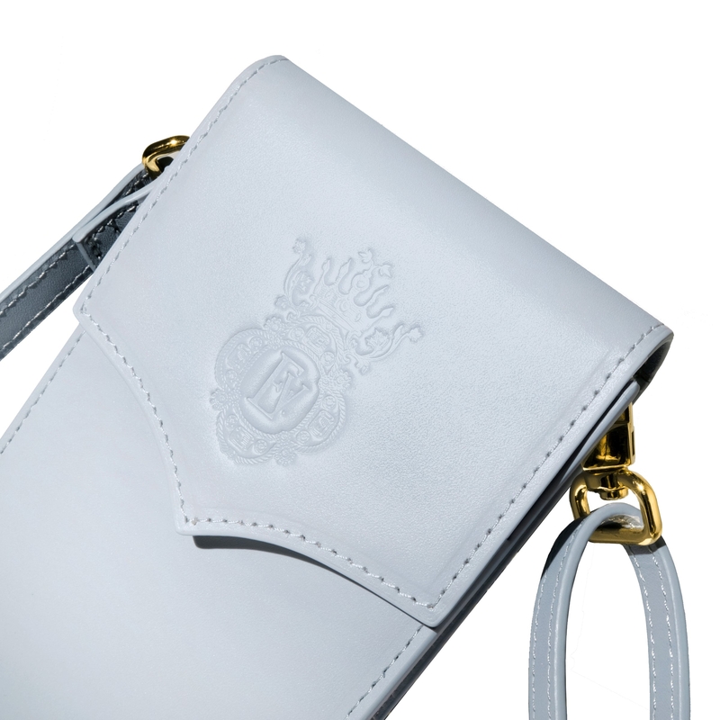 Ferris Wheel Press Ferris Wheel Press The Pendant Purse Portapenne in Pelle 5 Posti Light Blue