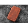 Galen Leather Galen Leather Portapenne in Pelle con Zip 6 Posti Crazy Horse Orange