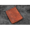 Galen Leather Galen Leather Portapenne in Pelle 5 Posti con Notebook A6 Crazy Horse Orange