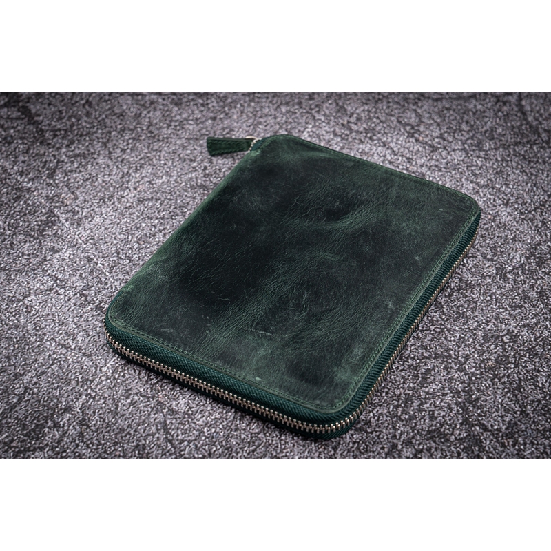 Galen Leather Galen Leather Portapenne in Pelle 10 Posti con Notebook A5 Crazy Horse Forest Green Galen Leather Galen Leather Portapenne in Pelle 10 Posti con Notebook A5 Crazy Horse Forest Green
