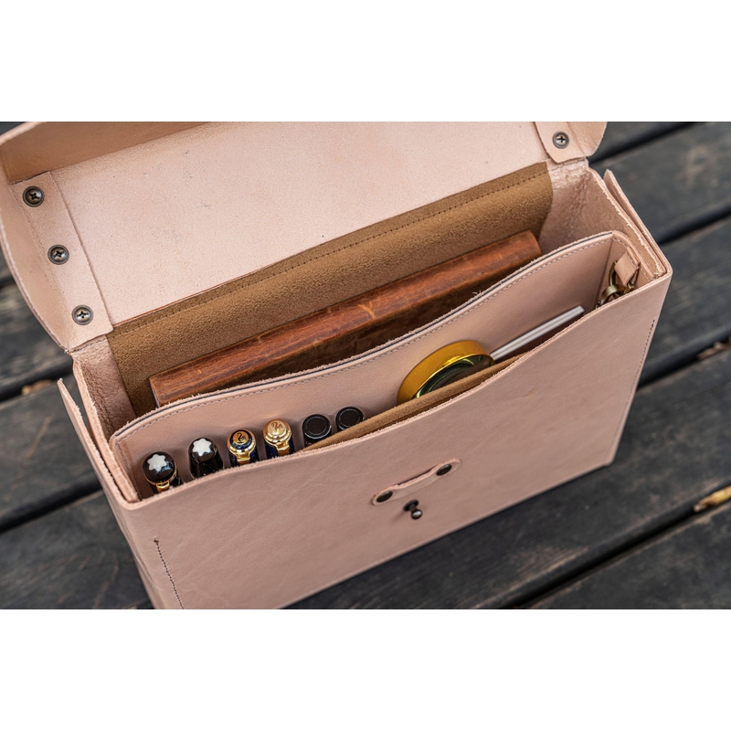 Galen Leather Galen Leather Writer's Medic Bag Undyed Leather