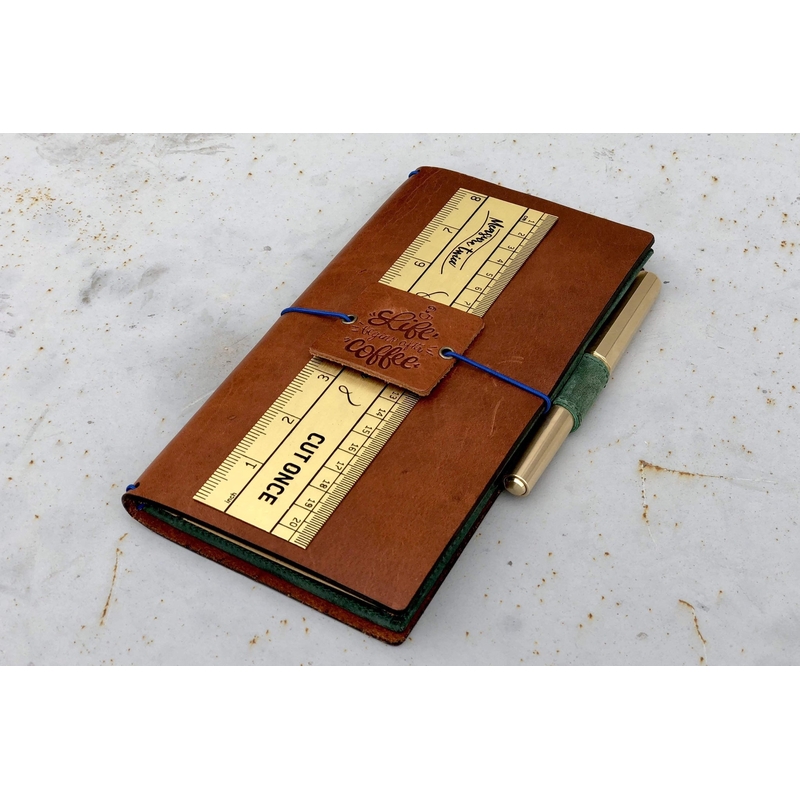 Galen Leather Galen Leather Vintage Inspired Brass Ruler