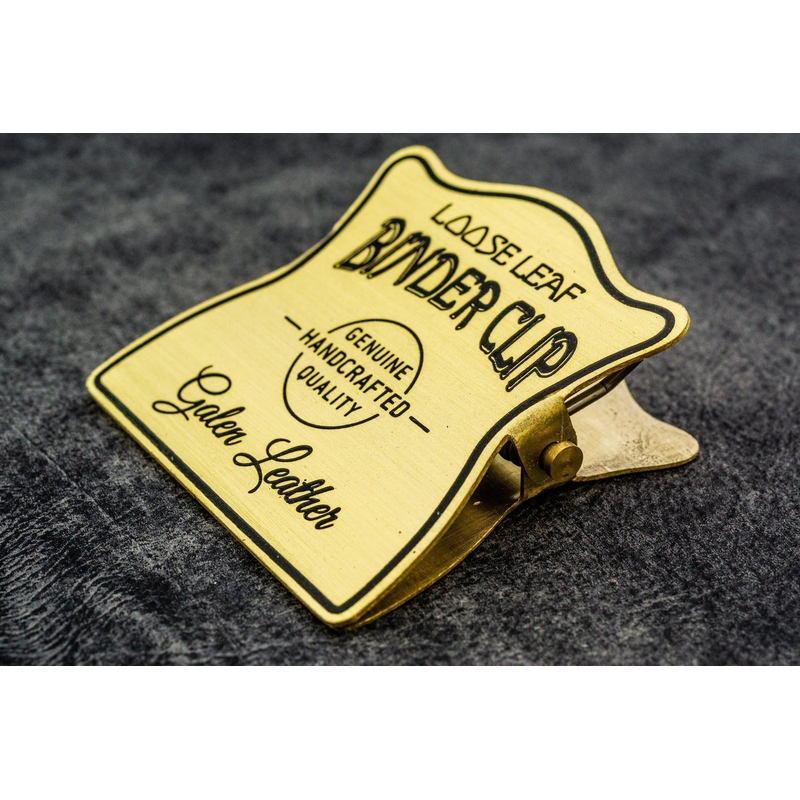 Galen Leather Galen Leather Brass Binder Clip