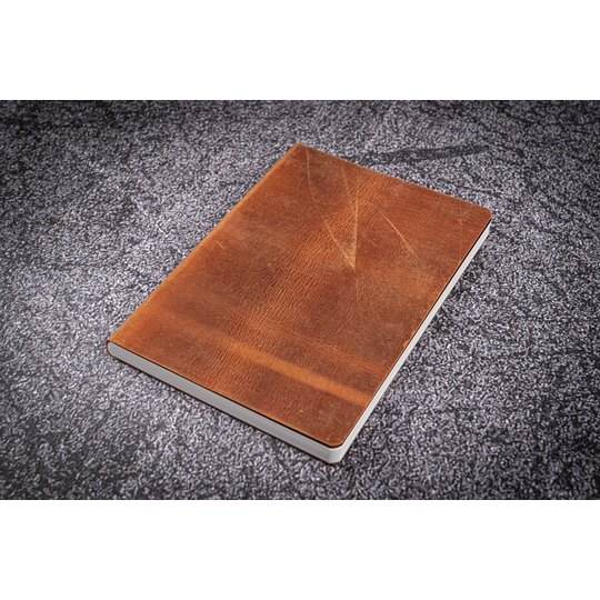 Galen Leather Notebook B6 Carta Tomoe River Crazy Horse Brown