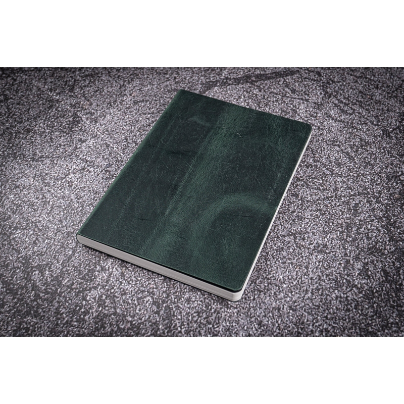 Galen Leather Galen Leather Notebook A6 Tomoe River Paper Crazy Horse Forest Green