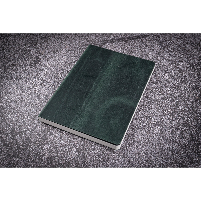 Galen Leather Galen Leather Notebook A5 Tomoe River Paper Crazy Horse Forest Green