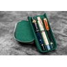Galen Leather Galen Leather Magnum Opus 3 Slots Pen Case Crazy Horse Forest Green