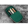 Galen Leather Galen Leather Magnum Opus 3 Slots Pen Case Crazy Horse Forest Green