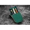 Galen Leather Galen Leather Magnum Opus 3 Slots Pen Case Crazy Horse Forest Green