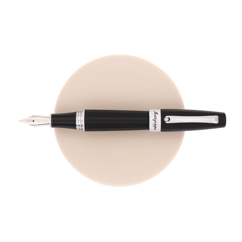 Montegrappa Montegrappa Magnifica Fountain Pen Black & Rhodium