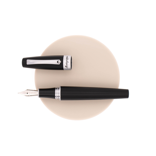 Montegrappa Magnifica Fountain Pen Black & Rhodium