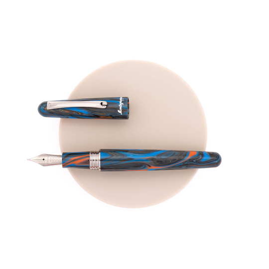 Montegrappa Elmo 01 Penna Stilografica Peacock Blue Edizione Speciale