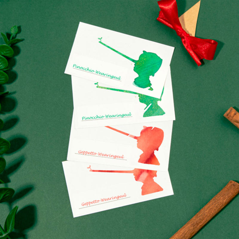 Wearingeul Wearingeul Pinocchio Ink Swatch Card