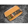 Galen Leather Galen Leather Magnum Opus 12 Slots Pen Case Undyed Leather