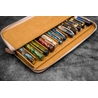 Galen Leather Galen Leather Magnum Opus 12 Slots Pen Case Undyed Leather