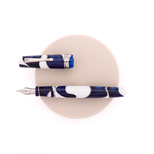Radius Settimo Fountain Pen Cielo Blu & Rhodium