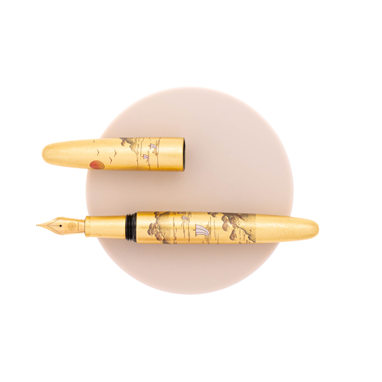 Wancher Dream Pen Rising Sun Maki-e Fountain Pen Sansui