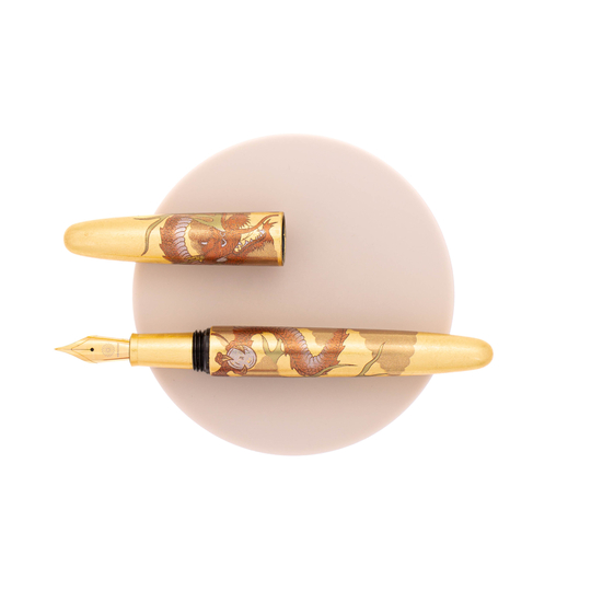 Wancher Dream Pen Rising Sun Maki-e Fountain Pen Dragon