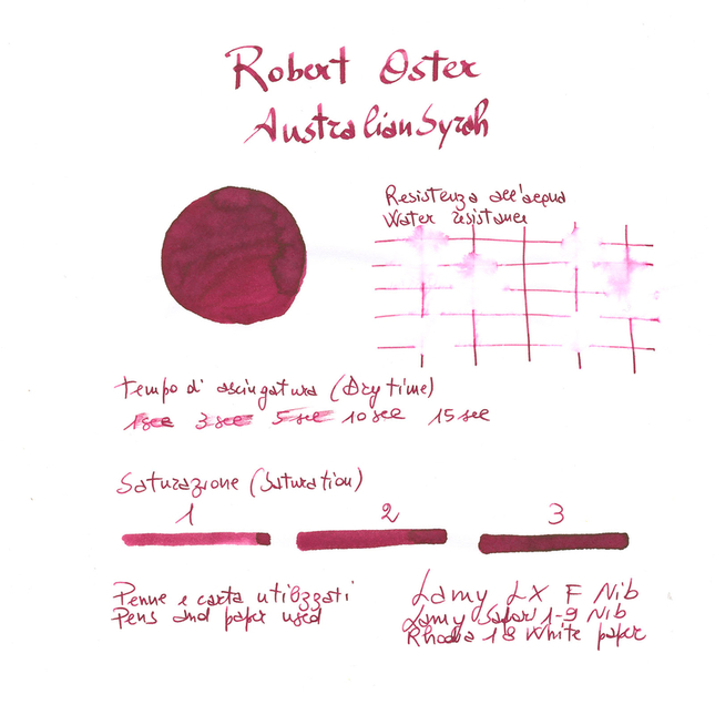 Robert Oster Australian Syrah Ink Bottle 50 ml