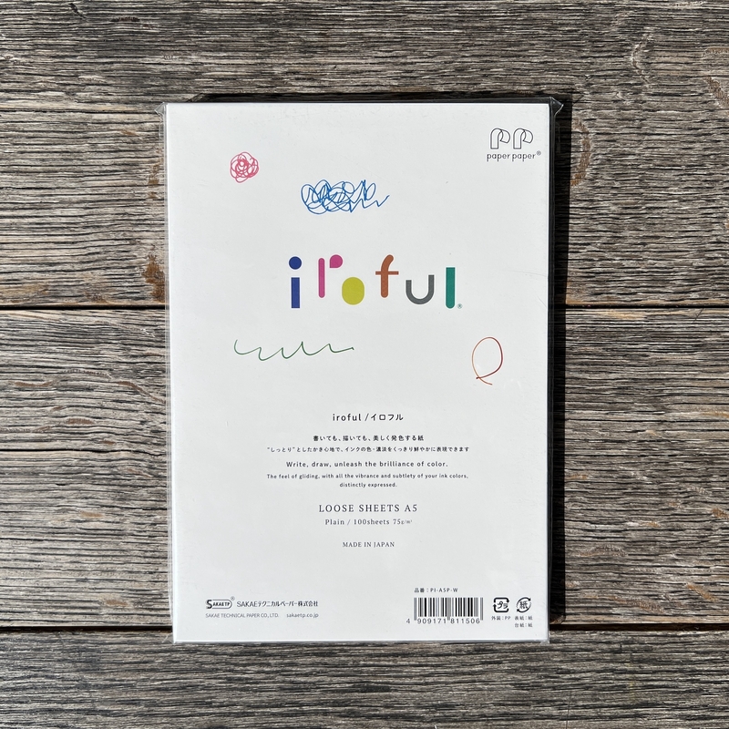Sakae Technical Paper Sakae TP Iroful Loose Leaf Paper A5 100 Sheets Blank