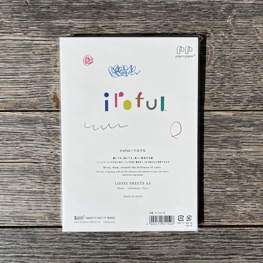 Sakae TP Iroful Loose Leaf Paper A5 100 Sheets Blank