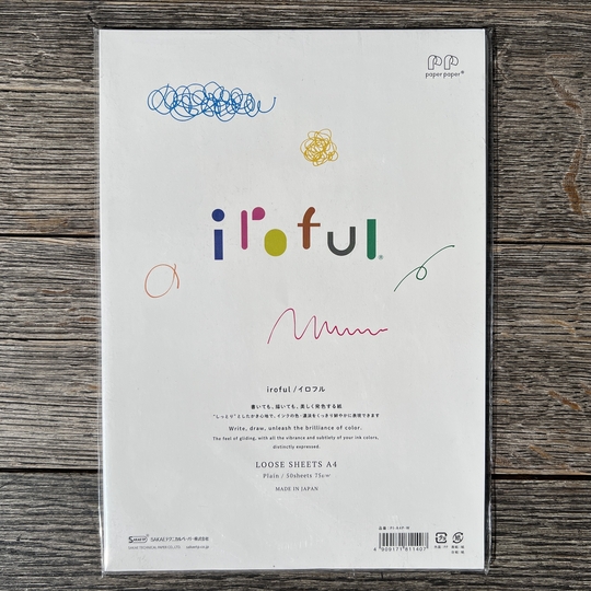 Sakae TP Iroful Loose Leaf Paper A4 50 Sheets Blank