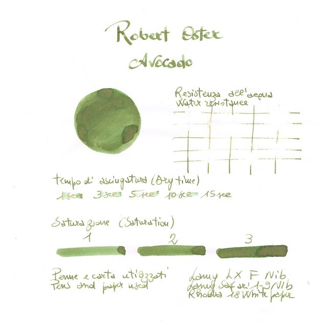 Robert Oster Avocado Ink Bottle 50 ml