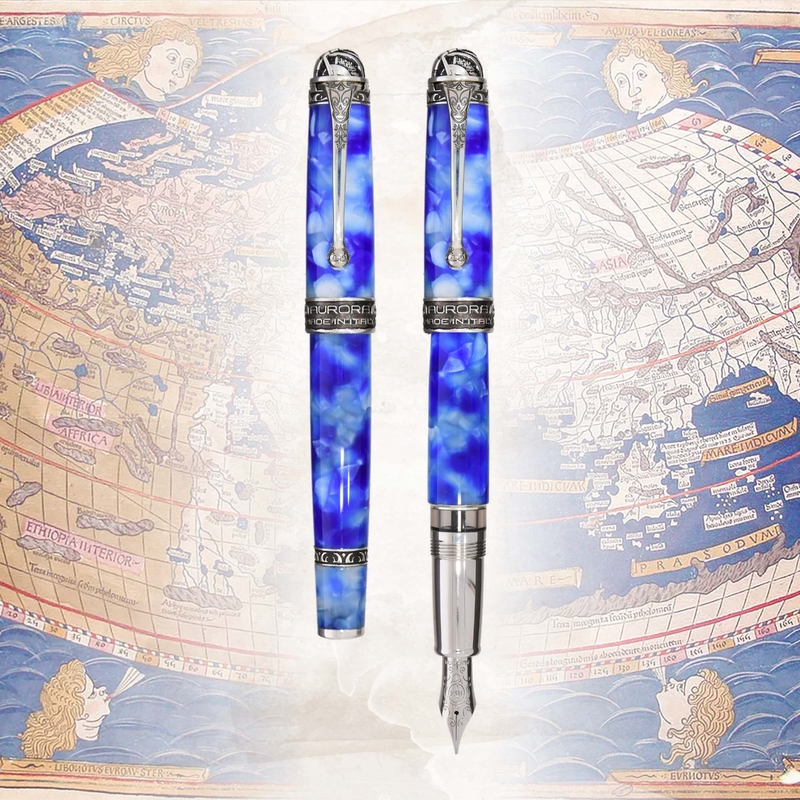 Aurora Aurora Ancient Maps Fountain Pen Tolomeo Limited Edition Aurora Aurora Ancient Maps Fountain Pen Tolomeo Limited Edition